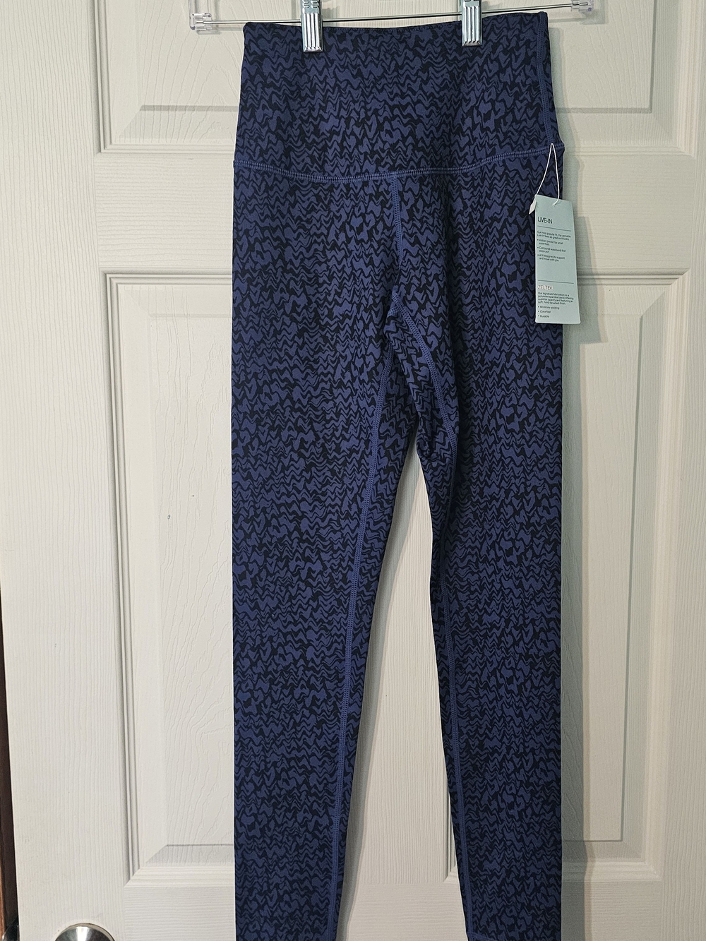 Zella Live In High Waist Women's Leggings Blue & Black XXS NWT